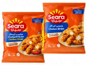 سيارا ستريبس الدجاج عادي او حار 750 جم