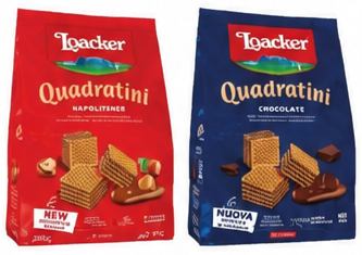 لواكر كوادراتيني بسكويت ويفر متنوع 220 - 250 جرام