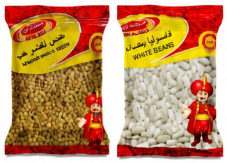 مجدي عدس حب أخضر / فاصوليا بيضاء 800 جرام
