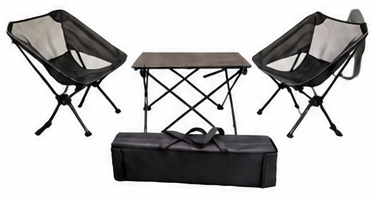 Relax Table with 2 Folding Chairs, 3 Pieces