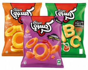 كرسبي رقائق البطاطس متنوعة 80-90 جرام 3 حبة
