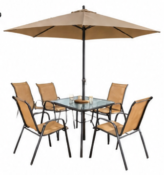 Relax Table and Chair Set 4 pc + Umbrella MY040101J