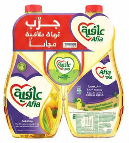عافية زيت ذرة بلس 1.5 لتر 2 حبة + تونة 90 جرام