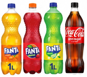 Sprite Zero Calories | Fanta Orange | Fanta Strawberry | Coca-Cola Zero Sugar 1 L