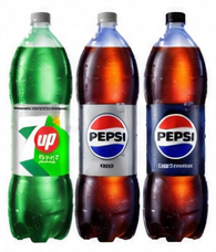 7Up | Pepsi Zero Sugar Soft Drink 2 L