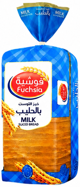 Fuchsia Sliced Milk Bread 600g