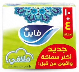 Fine Fluffy Facial Tissue 2Ply 130 sheets 10+4 packs