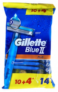 Gillette Blue 2 Plus Disposable Razor 14 pcs