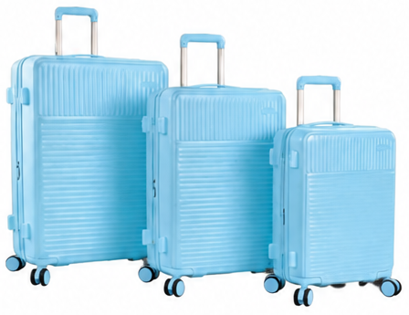 Heys Pastel Hard Travel Bag with TSA Lock 3 Pc Set