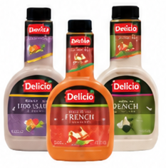 Delicio Dressing Assorted 532ml (1000 Island | French | Ranch)
