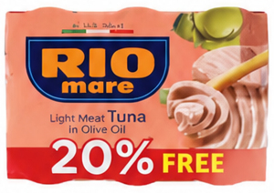 Rio Mare Light Meat Tuna In Olive Oil 180g 20% FREE