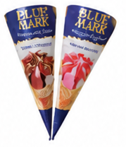 Fadeco Ice Cream Blue Mark Cone 120ml | Sticks 110ml
