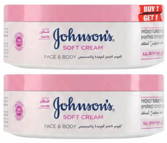 Johnson's Soft Face & Body Cream 300ml 2 pc