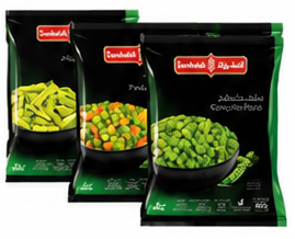 السنبله بازلاء خضراء / فاصوليا خضراء / خضروات مشكلة / بازلاء وجزر ٨٠٠ جرام