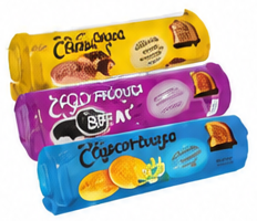 Elgorriaga Biscuits Filled with Chocolate | Vanilla | Cocoa Cream 240 gr
