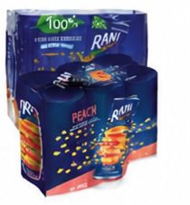 Rani 100% Juice Mango | Peach | Orange | Pineapple 6 x 240ml