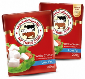 The Three Cows White Cheese Low Fat 200gm