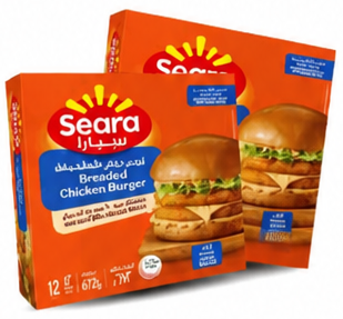 Seara Breaded Chicken Burger 672gm 12 pc