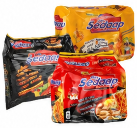 Mie Sedaap Instant Noodles Korean Spicy 87g | Chicken 77g | Cheese 86g