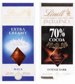 Lindt Excellence Chocolate Assorted 50g-100g