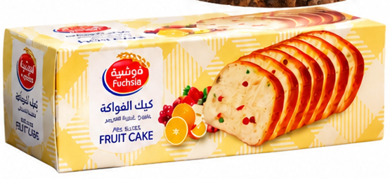فوشيا كيك فواكه مقطع ٢٢٠ جرام