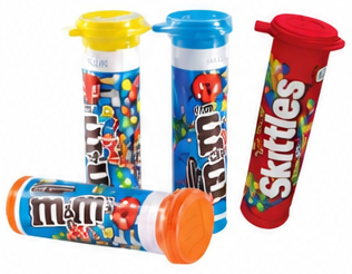 M&M's / Skittles Mini Tubes 30.5gm 3pc