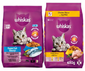 Whiskas Cat Food Fish / Chicken 480gm