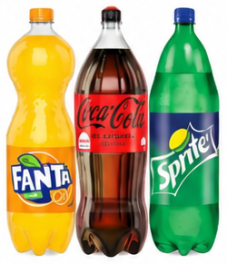 Coca Cola / Fanta / Sprite Assorted Bottles 2.2 liter 2 pc