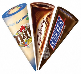 M&Ms | Mars Galaxy | Snickers Ice Cream Cone 110ml