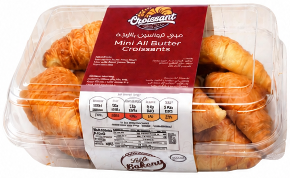 ميني كرواسون بالزبدة ٨ حبة