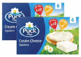 Puck Cream Cheese Squares 108g 2 pc