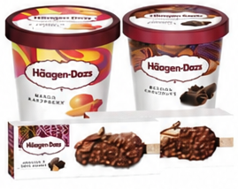 Haagen Dazs Ice Cream Bar 80ml / Cup 100ml