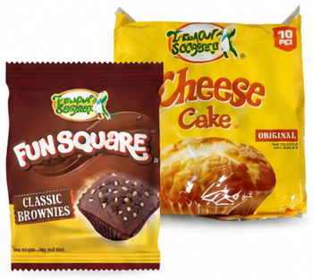 Lemon Square Butter Scotch Cake or Brownies Cake 55g 10 pc