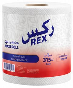 Rex Maxi Roll Paper Towel 3-Ply 315 Sheets