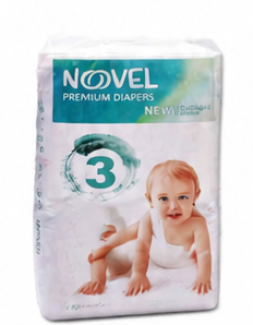 نوفيل حفاضات أطفال بريميوم مقاس 3 (M-N) 50 حبة