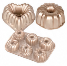 At Home Cast Aluminum Bundt Pan, Assorted Items, 1.7 - 6.7 Liters