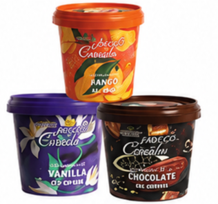 Fadeco Ice Cream Mango / Vanilla / Chocolate / Vanilla & Strawberry 125ml