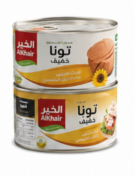 الخير لحم تونا خفيف ١٨٥ جرام