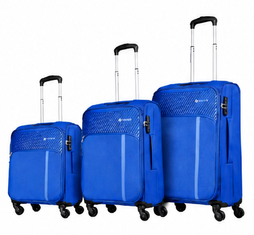 Carlton Travel Bag Striker Plus Soft 4Wheel Blue Color 79 cm