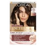 لوريال إكسلنس صبغة شعر بني 4U بدون أمونيا ثلاثي العناية