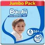 Bambi Baby Jumbo Box Size (6 XXLarge ) 40 pcs