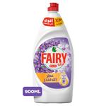 Fairy Dishwashing Liquid, Refreshing Lavender With Alternative Power To Bleach, 900 ml