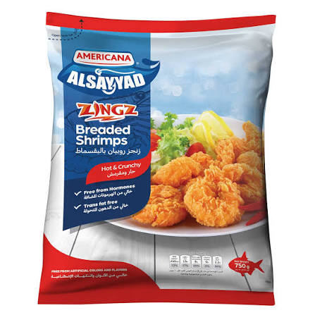 Alsayyad Zingz Breaded Shrimps 750g