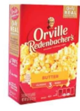 Orville Redenbacher's Movie Theater Butter Microwave Popcorn, 279 grams